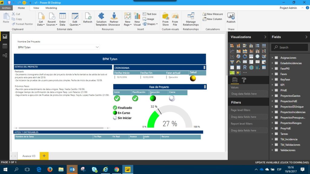 ¿Cómo conectar Power BI a listas personalizadas de Project Online?
